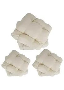 MCW Sitzkissen Milano eckig Beige 6er-Set , Textil , 38x41x8 cm , Wohntextilien, Kissen, Sitzkissen