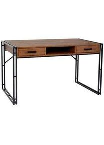 MCW Schreibtisch rechteckig Wildeiche Dekor , Holzwerkstoff , 122x75x70 cm , Arbeitszimmer, Schreibtische, Bürotische