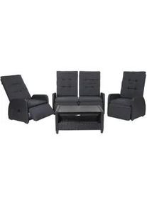 MCW Garnitur Anthrazit , Kunststoff , Loungemöbel, Loungemöbel-Sets