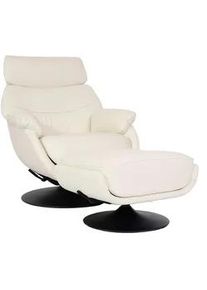 MCW Relaxsessel MIT Hocker Cremeweiß , Weiß , Textil , 78x99x80 cm , Wohnzimmer, Sessel, Relaxsessel
