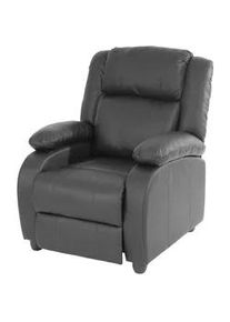 MCW Relaxsessel Schwarz , Textil , 84x102x93 cm , Wohnzimmer, Sessel, Polstersessel