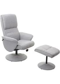MCW Relaxsessel Hellgrau , Textil , 75x114x125 cm , Wohnzimmer, Sessel, Relaxsessel