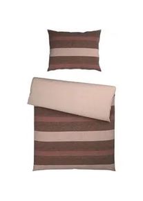 s.Oliver S. Oliver Bettwäsche , Braun, Beige , Textil , Streifen , 140x200 cm , Textiles Vertrauen - Oeko-Tex®, Oeko-Tex® Made IN Green , pflegeleicht, atmungsaktiv, hautfreundlich, angenehm wärmend, saugfähig, schadstoffgeprüft, weiche und anschmiegsame Oberfläche , Heimtextilien, Bettwäsche & Leintücher, Bettwäsche