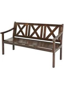 MCW Gartenbank Dunkelbraun , Holz , 160x91x61 cm , Gartenmöbel, Gartenbänke