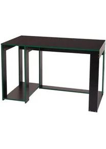 MCW Schreibtisch rechteck Schwarz, Grün , Holzwerkstoff , 120x76x60 cm , Arbeitszimmer, Schreibtische, Bürotische