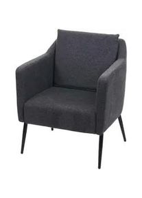 MCW Relaxsessel H93A Anthrazit , Textil , 70x92x70 cm , Wohnzimmer, Sessel, Polstersessel