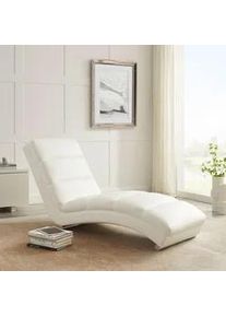 Salesfever Livetastic Relaxliege , Weiß , Textil , 60x81x171 cm , Wohnzimmer, Sessel, Relaxliegen
