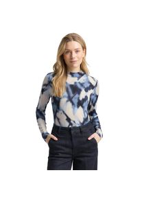 Tom Tailor , Langarmshirt mit All-Over Print , blue blurry argyle , L , L , Shirt von Tom Tailor