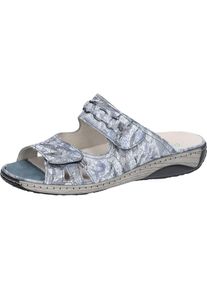 Waldläufer Waldläufer , Pantolette »GARDA« Sommerschuh, Klettschuh, Hausschuh in Bequemweite G (= weit) , jeansblau , 5,5 (38,5) , 5,5 (38,5) , Pantolette mit...