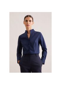 Seidensticker , Klassische Bluse 1/1 Uni , dunkelblau , 3XL (46) , 3XL (46) , Passform: Slim