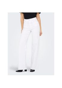 Only , High-waist-Jeans »ONLMADISON BLUSH HW WIDE DNM CRO NOOS« mit weitem Beinschnitt , White , Länge 32 , XL (42) -Länge 32 , XL (42) , Wide Fit...