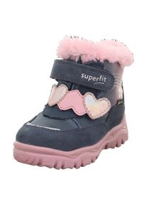 Superfit , Kinder , Winterboots »HUSKY WMS: Weit« Klettstiefel mit wasserdichtem GORE TEX, Größenschablone zum Download , blau-rosa , 25 , 25 ,...