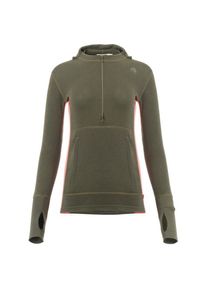 Aclima Women's Warmwool Hoodsweater with Zip Merino hoodie Women (S, olive)