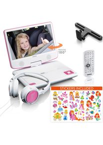 Lenco DVP-920 (Tragbarer DVD-Player), Bluray Player + DVD Player, Mehrfarbig