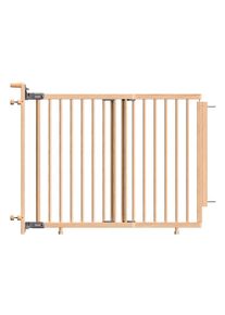 Baby Dan Treppenschutzgitter , Naturfarben , Holz , Buche , massiv , 114x80.5 cm , Fsc, Made in EU, Europäischer Sicherheitsstandard , Verlängerung