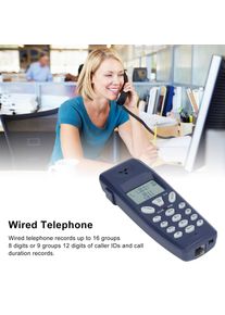 Corded Landline Corded Phone Corded Phone FSK DTMF 12 Bit LCD Display Wired Telephone with Redial Pause Function for Home