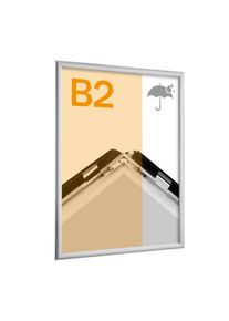 Cadres clic-clac B2 étanches pour l’extérieur argent, aluminium