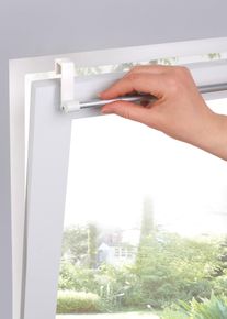 bonprix Barra extensible de cortina, plata, 40-60 cm