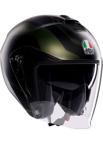 AGV Irides Sakai, open face helmet , color: Matt Dark Green/Black , size: M
