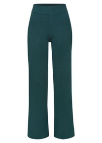 ELBSAND Dames Broek van tricot in petrol ,maat 32/34, Witt, 28% Polyester, 28% Polyester, 22% Nylon