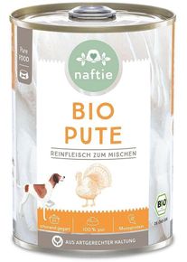 naftie 100% Bio Pute Ergänzungsfutter, 12x400g