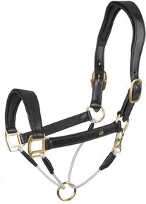 Waldhausen S-Line Royal Lederhalfter, schwarz, WB