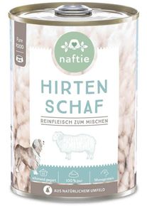 naftie 100% Hirten Schaf Ergänzungsfutter, 12x400g