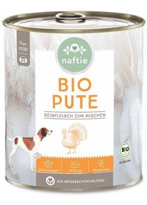 naftie 100% Bio Pute Ergänzungsfutter, 6x800g
