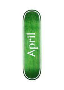 April OG Logo 8.25" Planche de skateboard green invert