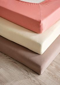 Lenzuolo con angoli in jersey, Marrone, Taglia 100x200 cm, bonprix