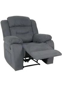 MCW Fernsehsessel XXL Grau , Textil , 95x103x88 cm , Wohnzimmer, Sessel, Polstersessel