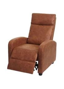 MCW Relaxsessel Braun , Textil , 67x102x90 cm , Wohnzimmer, Sessel, Polstersessel