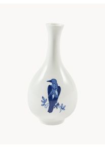 POLSPOTTEN Porcel&aelig;nsvase Lille Fugl, H 17 cm Bl&aring;, Hvid Porcel&aelig;n &Oslash; 9 x H 17 cm