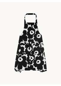 Marimekko Bavlnená zástera Pieni Unikko Čierna Bavlna Š 84 x D 85 cm