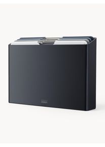 Joseph Joseph Súprava dosiek na krájanie so stojanom Folio, 5 ks Modrá, Šedá Umelá hmota, Kov Š 34 x H 24 cm