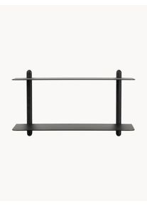 Gejst Półka ścienna z drewna jesionowego Nivo Czarny Drewno, Metal, Lite drewno S 67 x W 39 cm