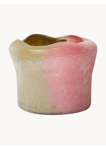 HKliving Glass Vase Frances, H 22 cm Brown, Pink Glass &Oslash; 25 x H 22 cm