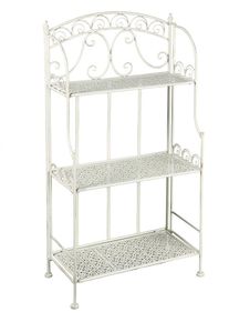 AMBIENTE HAUS Standregal 1 Stk. tlg. in weiß, Größe B/H/T: 58 cm x 120 cm x 30 cm