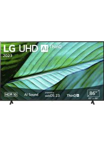 LG LED-Fernseher »86UR76006LC« 217 cm/86 ′′ Smart-TV UHD in schwarz, Größe 86 ′′