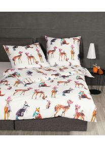 Janine Bettwäsche »42115 modern art S in bunt, Größe B/L: 70 cm x 90 cm