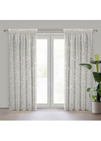 ArtFir Záclona ALINA P | biela/zlatá 140 x 270 cm