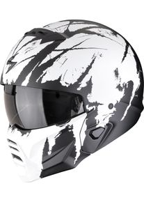Scorpion EXO-Combat II Marauder, modular helmet , color: Matt Black/White , size: XS