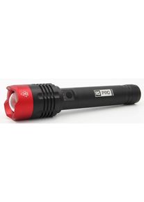 realspace Pro RS PRO LED Torch Black, Red - Rechargeable 10000 lm, 267 mm, LED, IPX4, Svart / R&ouml;d - 2554196