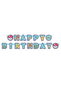 Amscan Guirlande Pokémon Happy Birthday 2,18 m