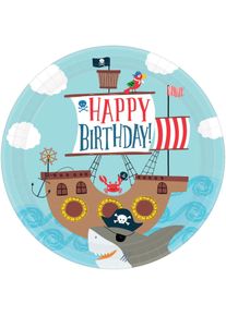 Amscan 8 assiettes sea ahoy 23cm