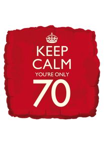 Ballon 70 ans Anniversaire keep calm 46 cm