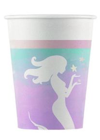 Procos 8 gobelets en papier Mermaid Adventure 200 ml