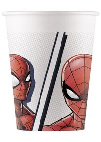 Procos 8 gobelets en papier Spiderman Super Hero eco power 200 ml