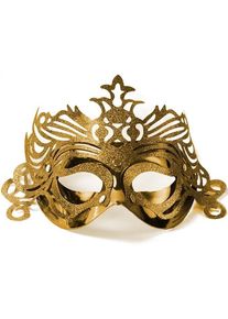 partydeco Masque d'or avec des ornements