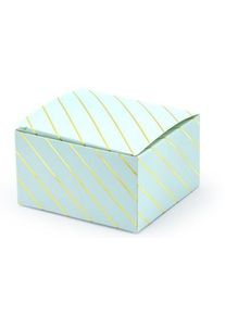 partydeco 10 munter fødselsdagsgaveæsker i mint turkis